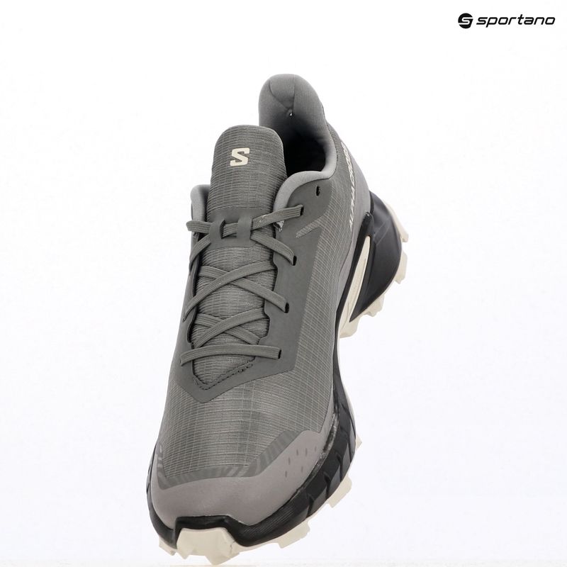 Scarpe da corsa Salomon Alphacross 5 peltro/nero/ghost da uomo 13
