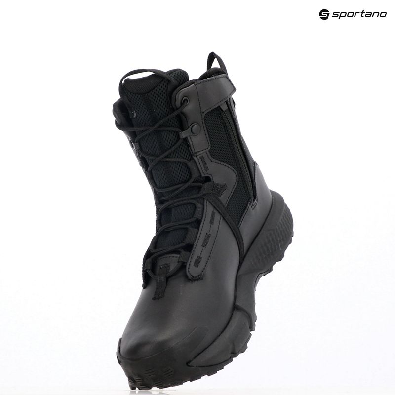 Under Armour Charged Valsetz Waterproof Zip, stivale tattico nero/nero/grigio da uomo 15