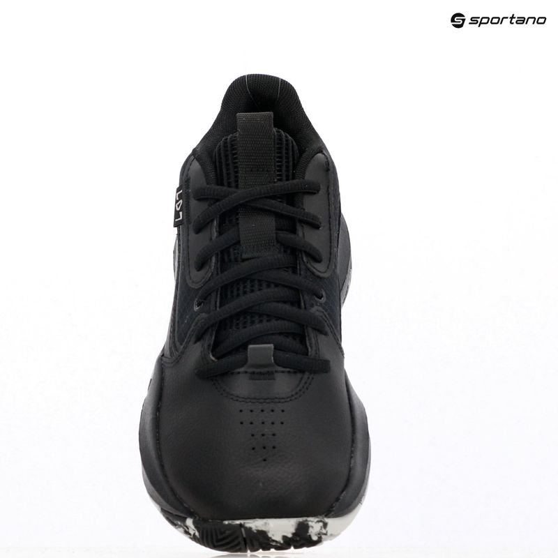 Under Armour GS Lockdown 7 scarpe da basket per bambini nero/nero/argento metallico 14