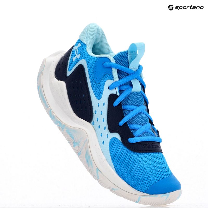 Under Armour Grade School Jet '23 scarpe da basket per bambini blu elettrico/marino notte/stream 14