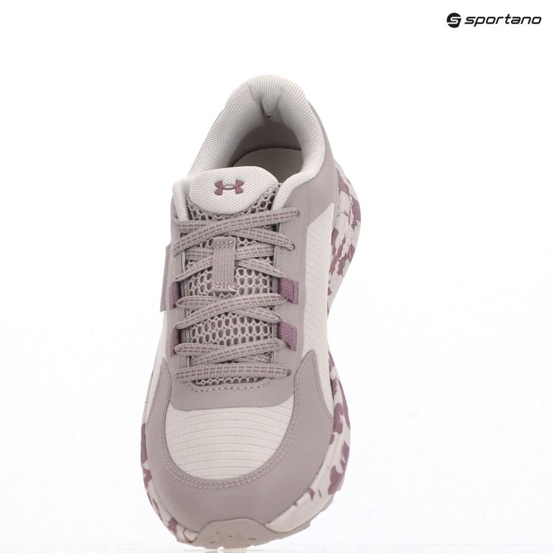 Under Armour Charged Bandit Trail 3 scarpe da corsa donna materia grigia/grigio alba/viola prime 11
