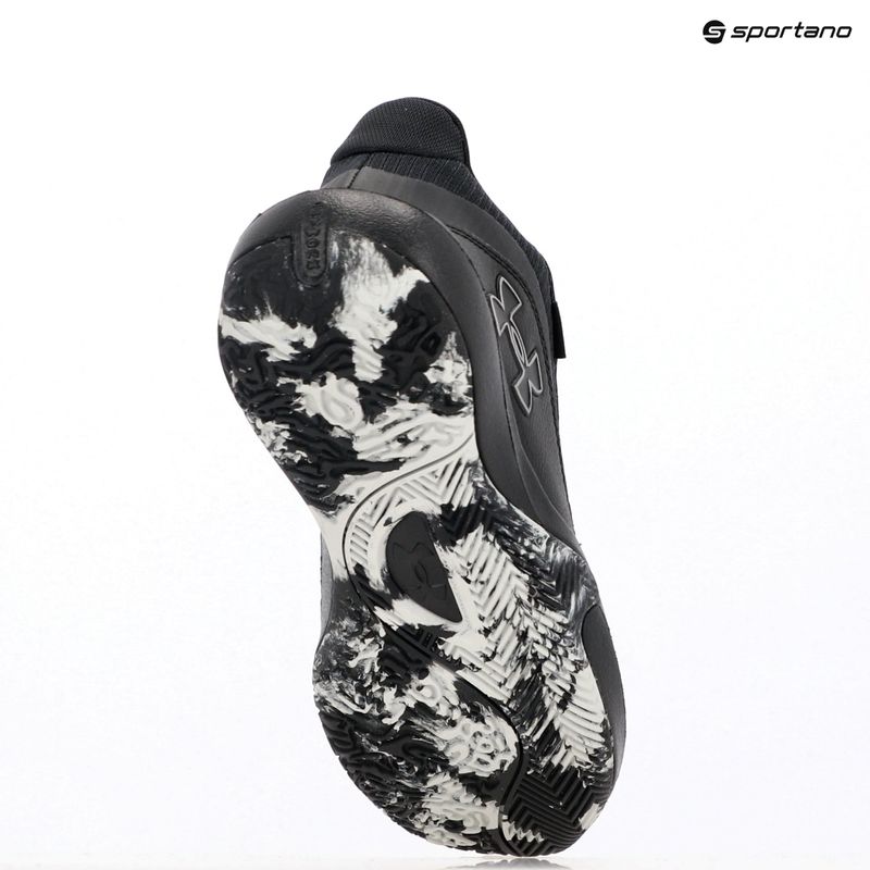 Under Armour Lockdown 7 scarpe da basket nero/nero/argento metallico 15