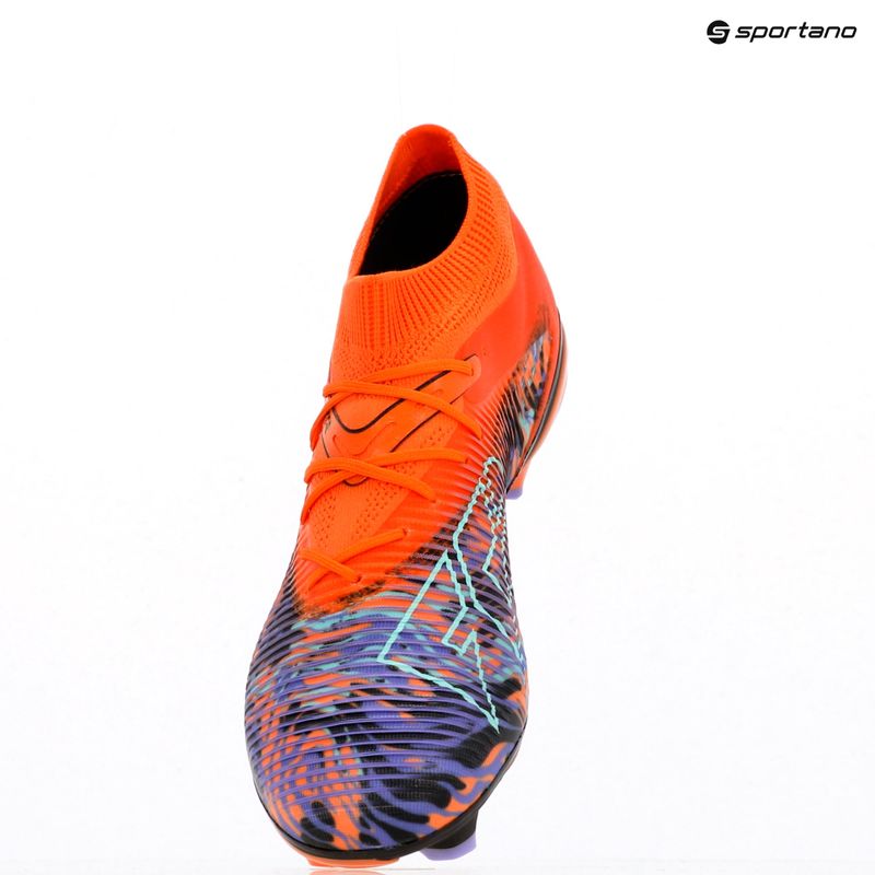 Scarpe da calcio PUMA Future 8 Match Creativity FG/AG da uomo: papavero arancione/nero/ametista scuro/luce piperita 14