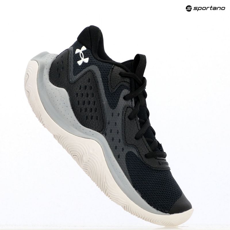 Under Armour Grade School Jet '23 nero/grigio/bianco scarpe da basket per bambini 14