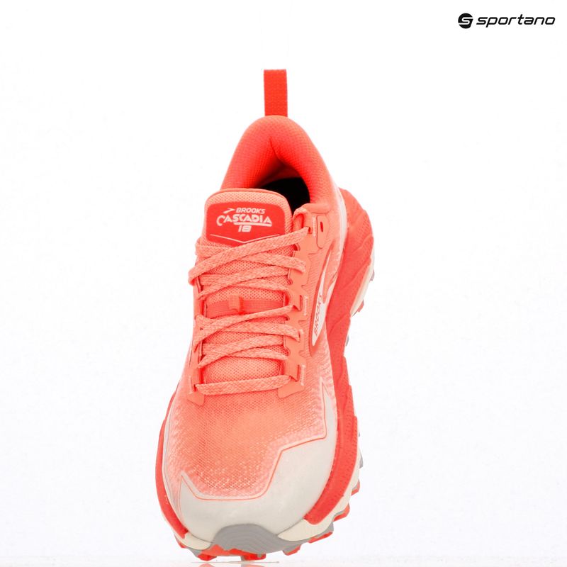 Brooks Cascadia 18 scarpe da corsa da donna ember/blue wash/flame 16