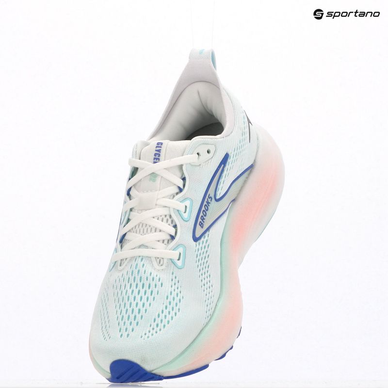 Scarpe da corsa da donna Brooks Glycerin 22 wide fit bianco/limpet shell/amparo blu 16