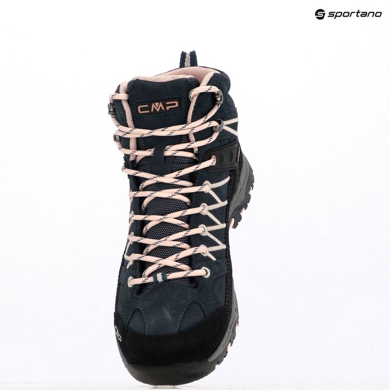 Stivali da trekking junior CMP Rigel Mid Wp asfalto/rosa 12