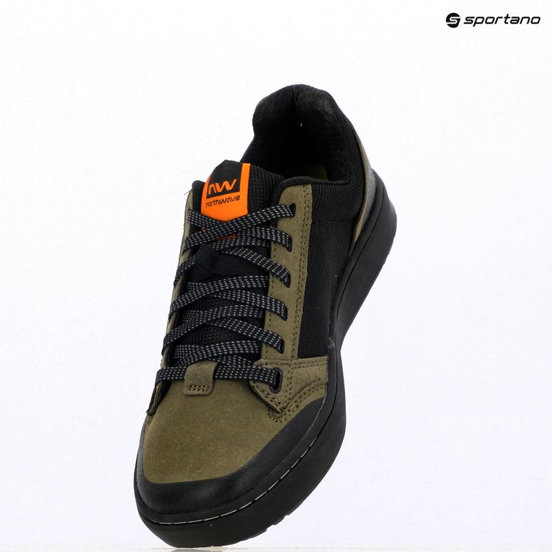 Scarpe da ciclismo con piattaforma da uomo Northwave Tribe 2 verde bosco 9