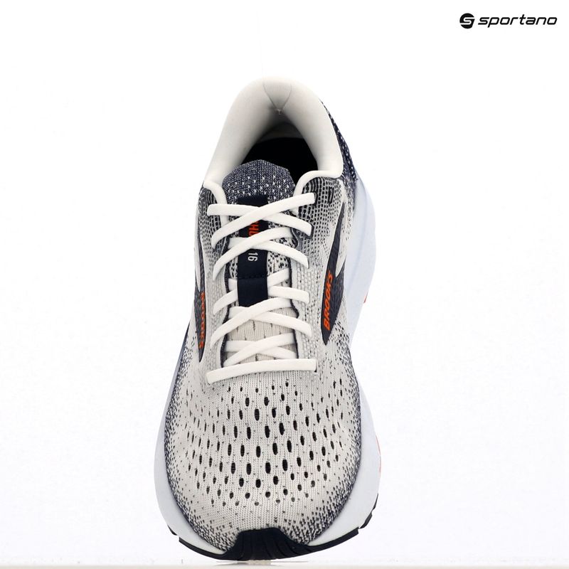 Brooks Ghost 16 scarpe da corsa da uomo bianco/peacoat/arancio 10
