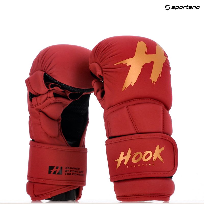 Guanti da combattimento MMA HOOK FIGHTING TX0-B4M0016 rosso 10