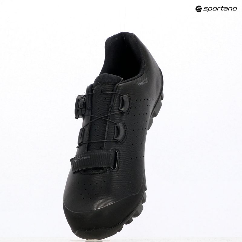 Scarpe da ciclismo MTB da uomo Northwave Hammer Plus Wide nero/grigio scuro 5