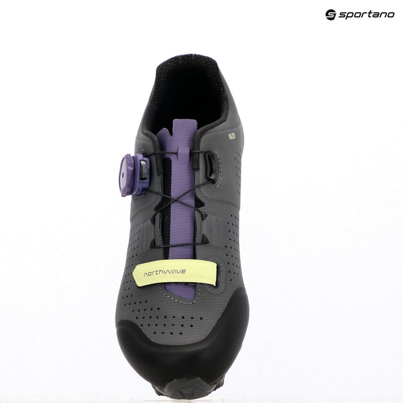 Scarpe da ciclismo MTB da donna Northwave Razer grigio scuro/viola scuro 9