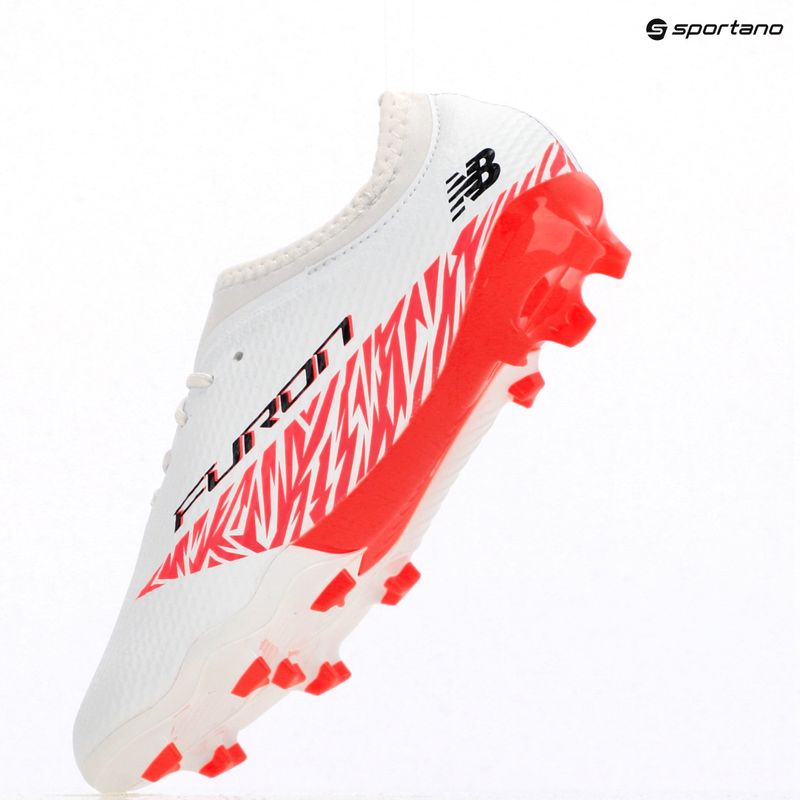 Scarpe da calcio per bambini New Balance Furon Team V8 Jr FG bianco 15
