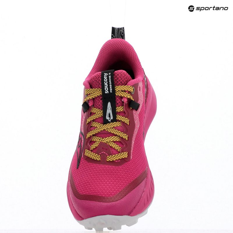 Scarpe da corsa da donna Saucony Peregine 15 magenta / nero 16