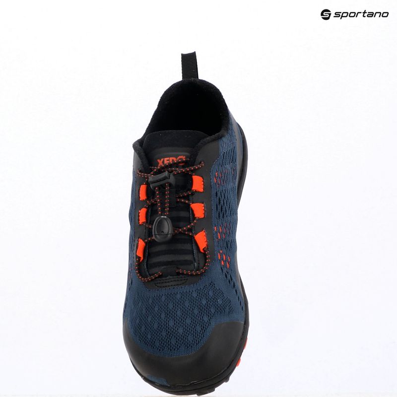 Scarpe Berefoot Xero Shes Aqua X Sport da uomo, blu/arancione/luce di luna 9