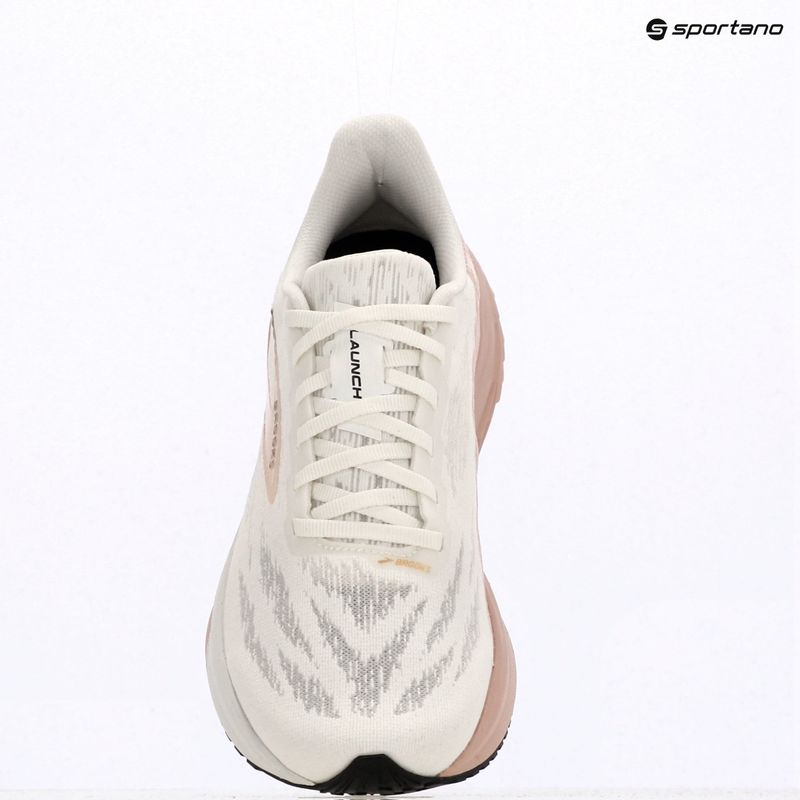 Brooks Launch 11 scarpe da corsa da donna bianco/oro/rosa 9