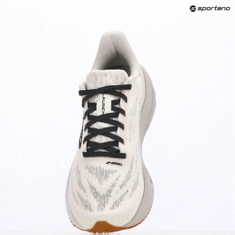 Brooks Launch 11 scarpe da corsa da uomo bianco/grigio/nero 9