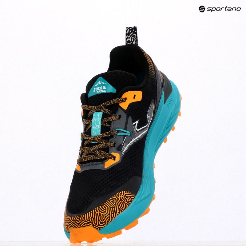 Scarpe da corsa Joma Tundra nero/arancione da uomo 7