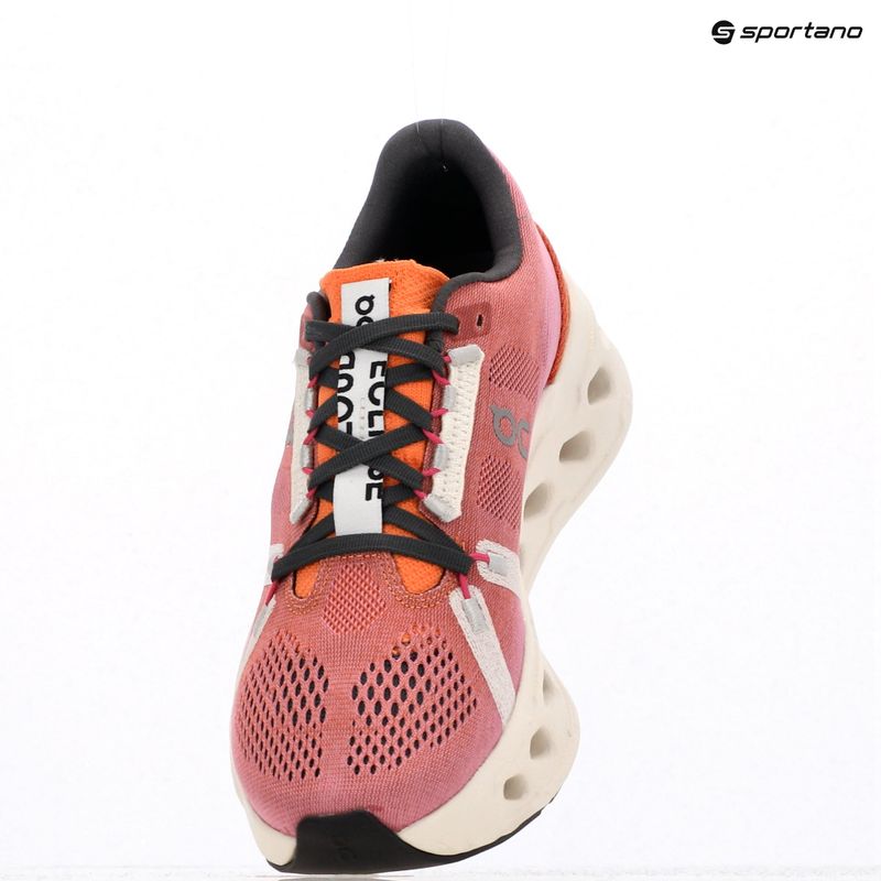 Scarpe da corsa On Running Cloudeclipse da donna, color mandarino/avorio 5