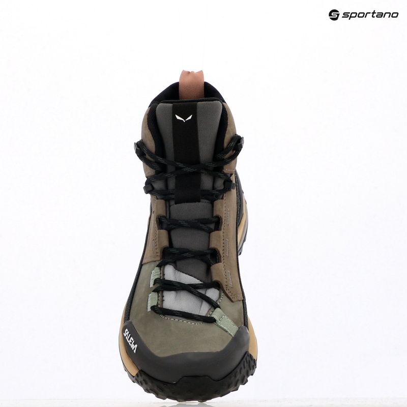 Stivali da trekking Salewa da donna Puez Leather Mid Ptx bungee cord / onyx 12