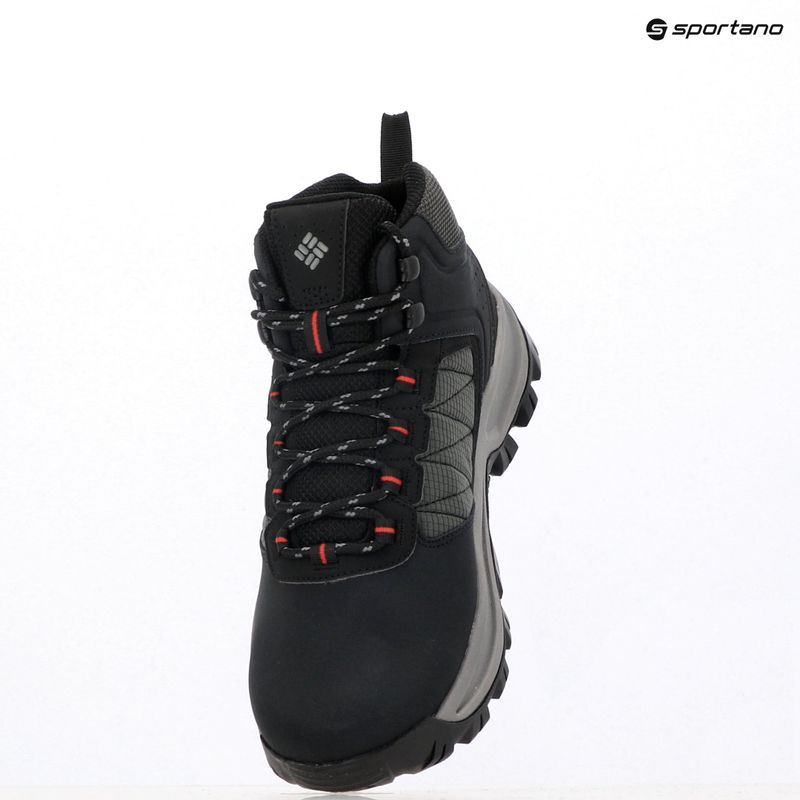 Columbia Transverse Hike Waterproof scarpe da trekking da uomo nero/rosso montagna 15