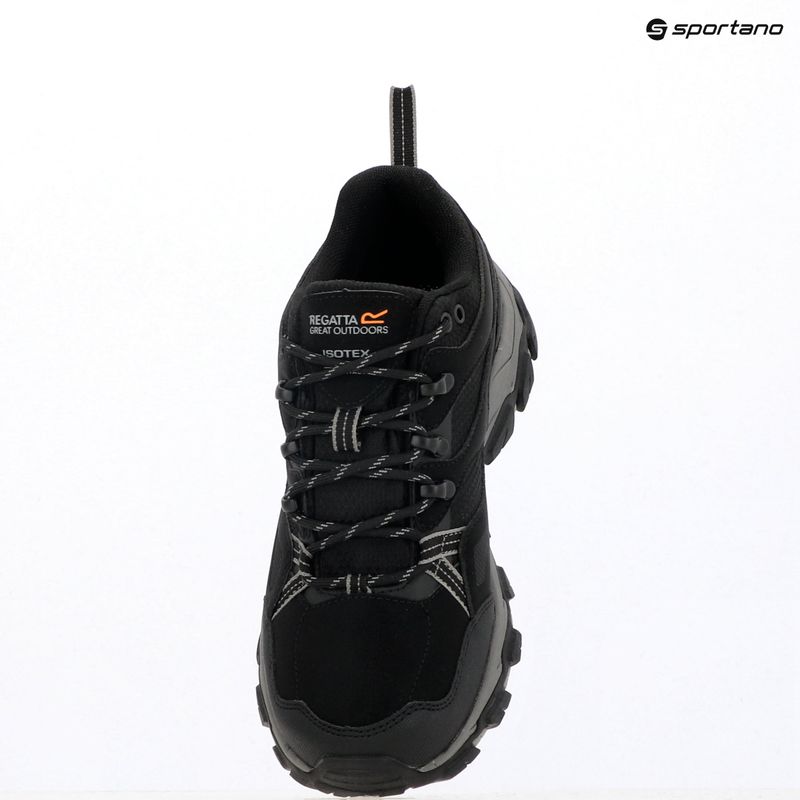 Stivali da trekking da uomo REGATTA Holcombe III Low nero/granito 10