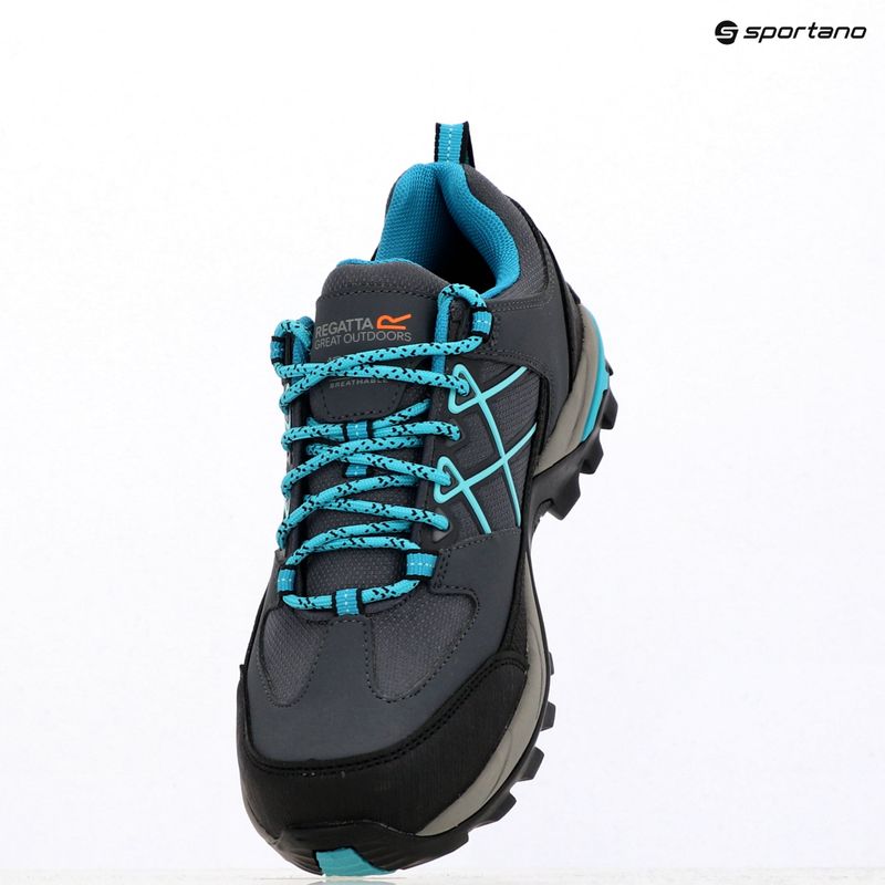 Stivali da trekking da donna REGATTA Samaris III Low seal grigio/turchese 10