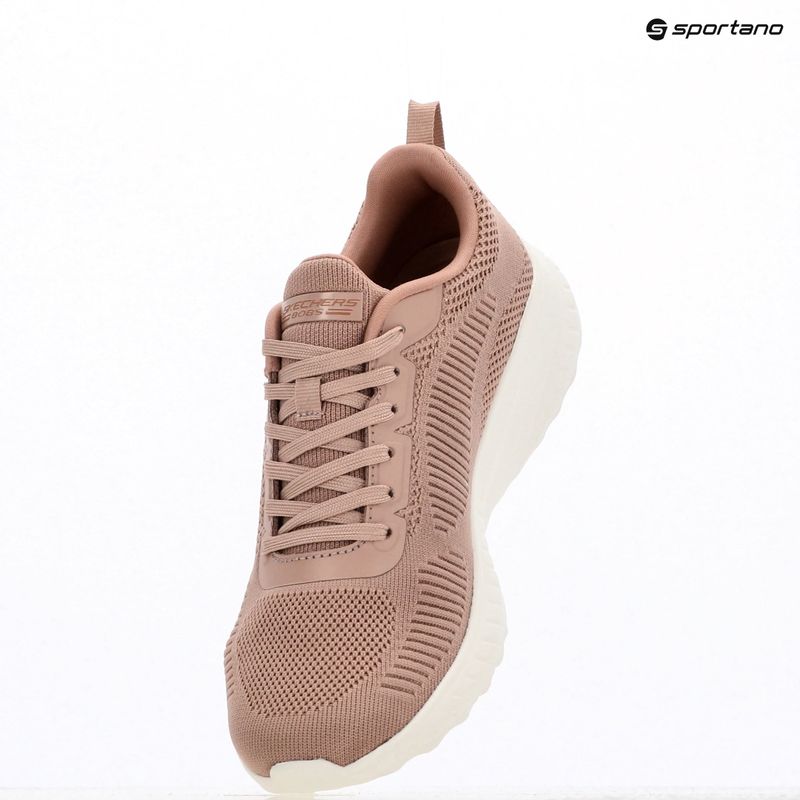 SKECHERS scarpe da donna Bobs Squad Chaos Face Off rosa arancio 15