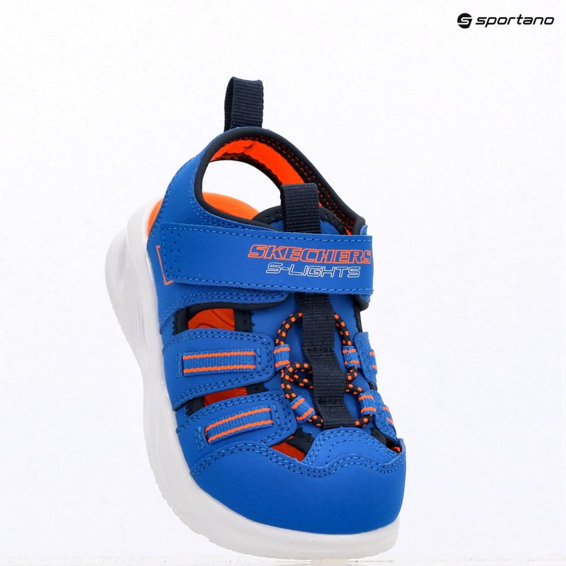SKECHERS S-Lights Sola Glow sandali per bambini blu/lime 4