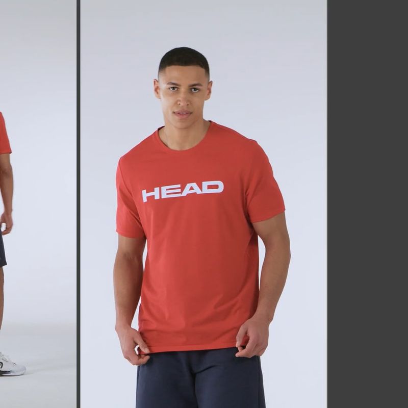 Maglietta da tennis da uomo HEAD Club Original rosso 4