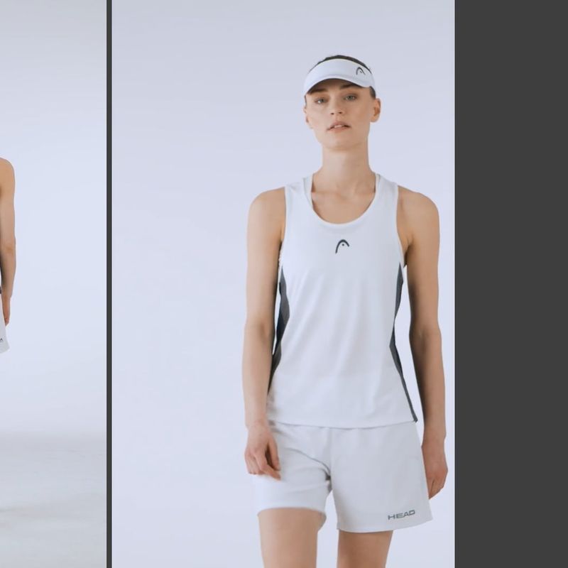 Canotta tennis donna HEAD Club 25 Tech Tank Top W bianco 5