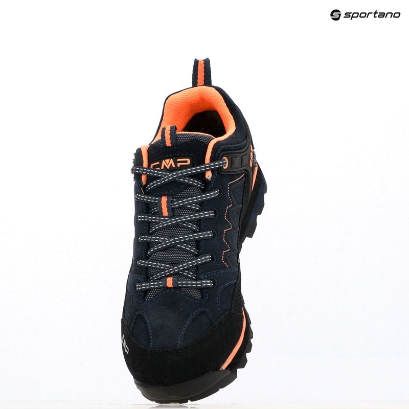 Stivali da trekking da donna CMP Moon Low Wp blue ink/sunrise 6
