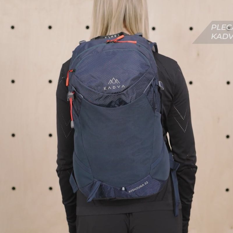 KADVA Aventura 22 l zaino da trekking blu acciaio 34