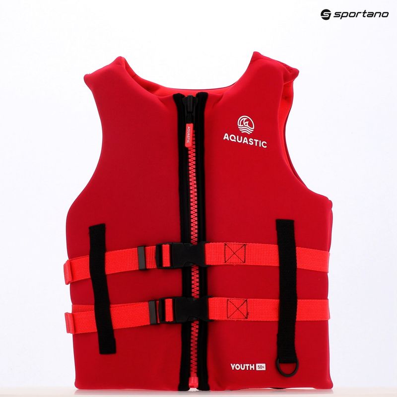 Gilet di galleggiamento per bambini AQUASTIC Youth 50N Red 12