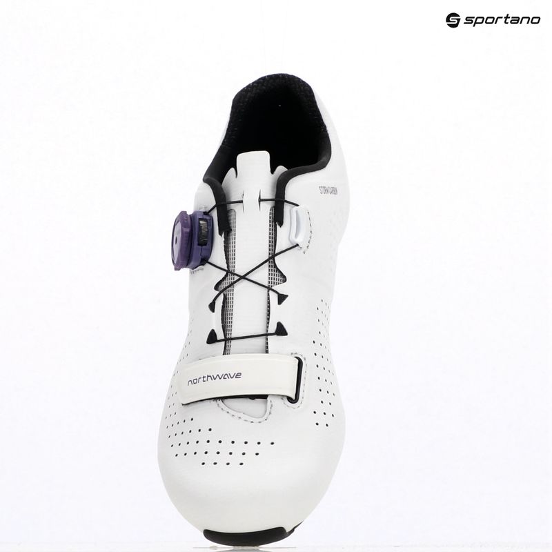 Scarpe da strada Northwave Storm Carbon bianco/viola scuro da donna 11