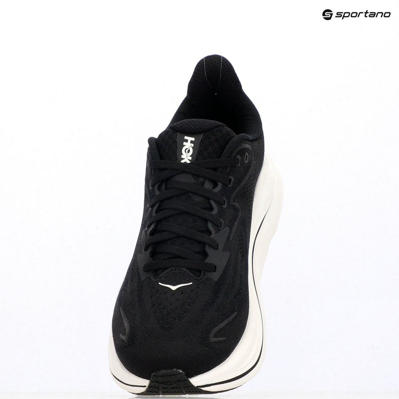 Scarpe da corsa da donna HOKA Clifton 10 Wide nero/bianco 16