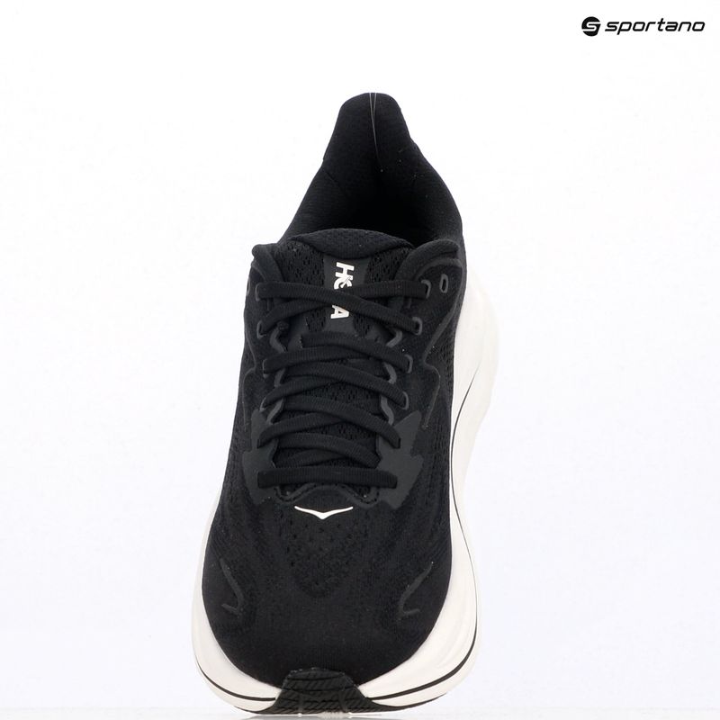 Scarpe da corsa da uomo HOKA Clifton 10 Wide nero/bianco 15