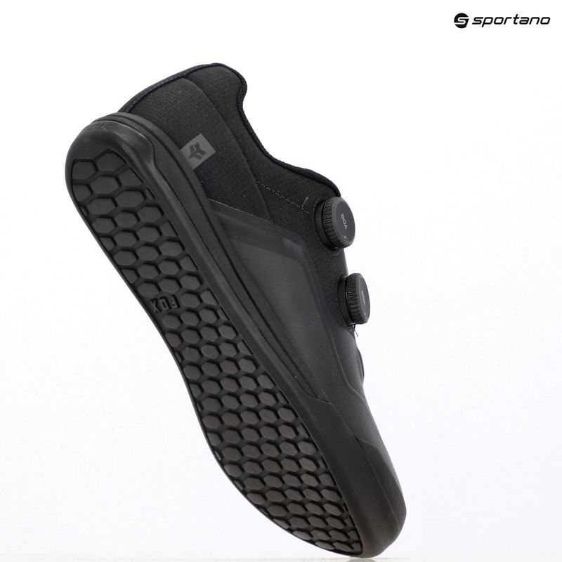 Scarpe da ciclismo con piattaforma da uomo Fox Racing Union BOA Flat nero 9