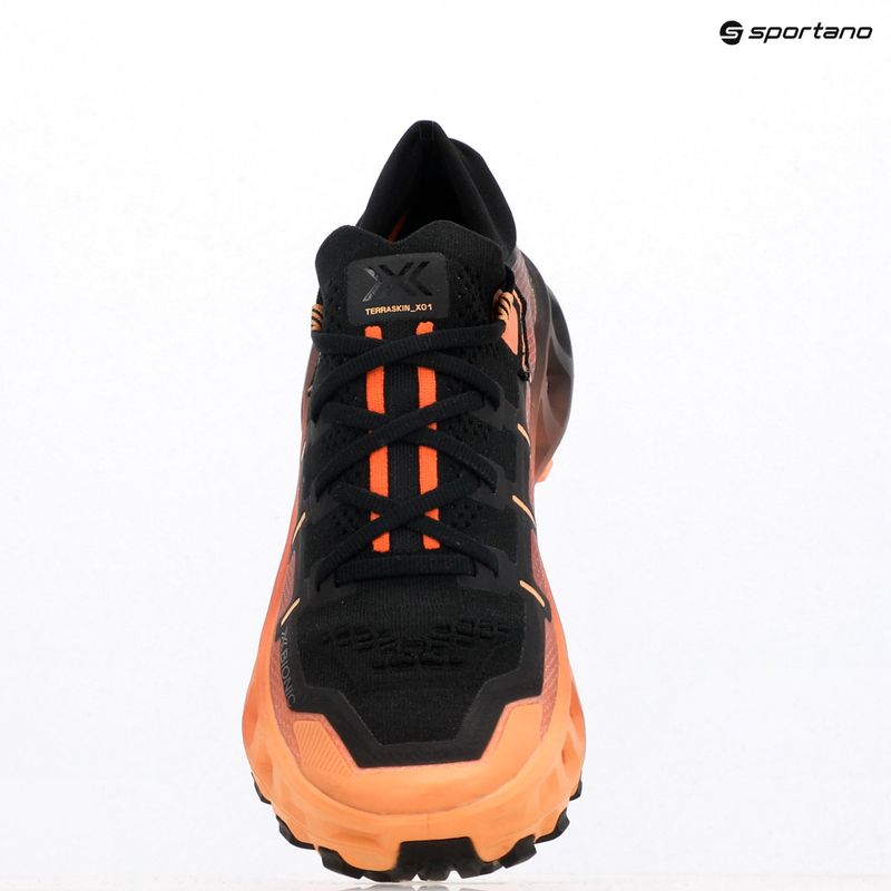 X-Bionic Terraskin X01 x nero/pesca scuro/pesca fresco scarpa da corsa 14