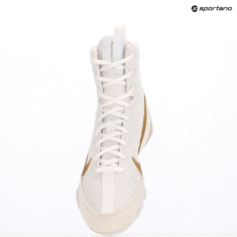 Scarpe da boxe Nike Machomai 3 bianco/oro metallizzato 9