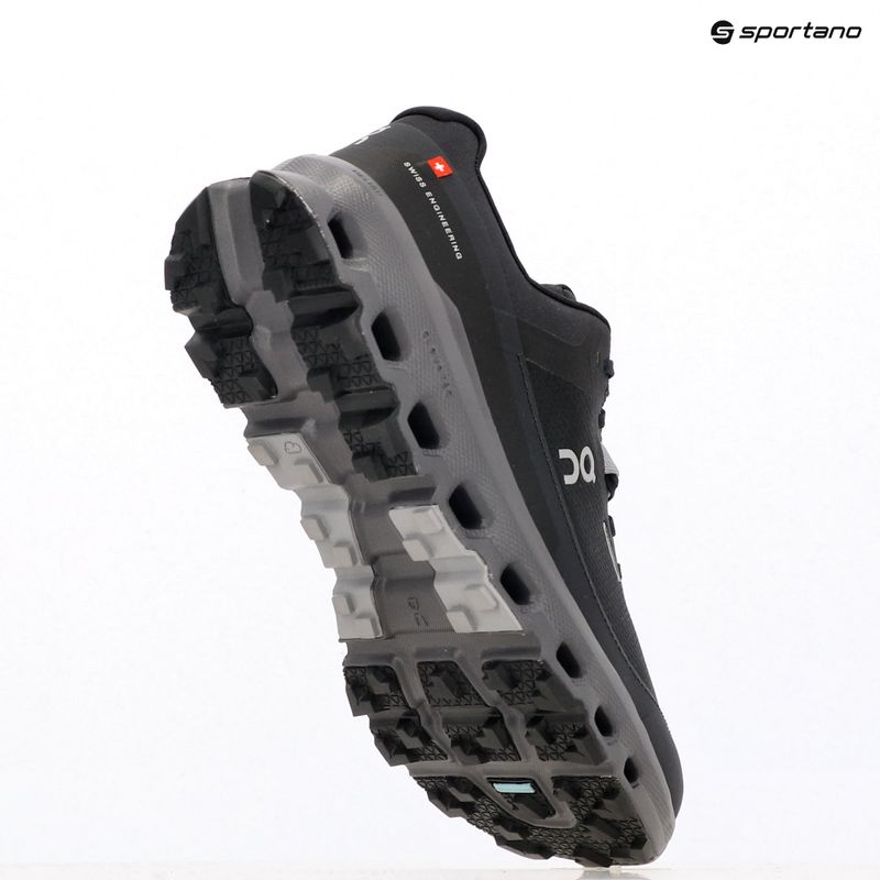 Scarpe da corsa da donna On Cloudvista 2 Waterproof nero/eclipse 9