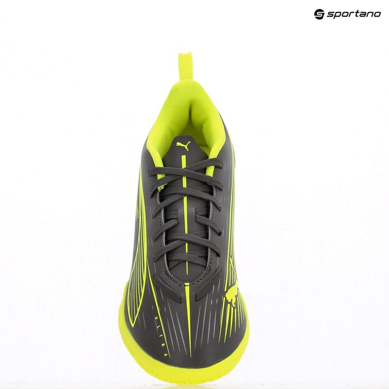 Scarpe da calcio PUMA Ultra 5 Play IT Jr per bambini argento opaco/allarme giallo/puma argento opaco 9