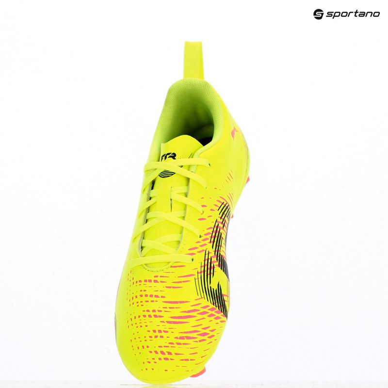 Scarpe da calcio per bambini PUMA Future 8 Play FG/AG Jr yellow alert/puma black/sun struck 9