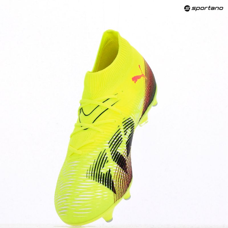 Scarpe da calcio da uomo PUMA Future 8 Match MxSG allarme giallo / puma nero / sole colpito 9