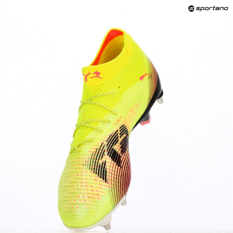Scarpe da calcio da uomo PUMA Future 8 Ultimate MxSG allarme giallo/puma nero/sole colpito 9