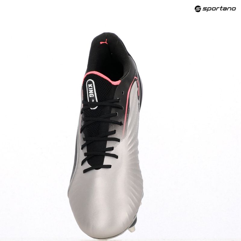 PUMA King Ultimate MxSG scarpe da calcio da uomo puma silver/puma nero/sun struck/puma bianco 9
