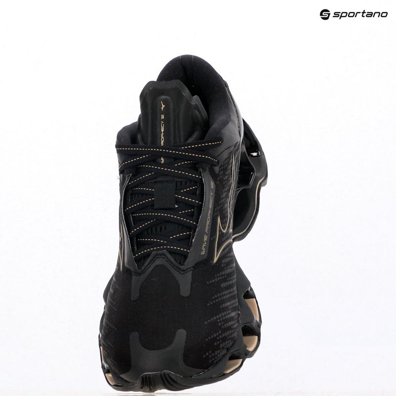 Scarpe da corsa Mizuno Wave Prophecy 12 nero/oro 9
