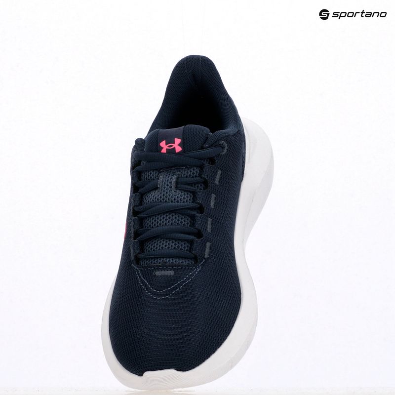 Under Armour Phade RN 3 scarpe da corsa da donna grigio acquazzone/grigio acquazzone/rosa avio 9