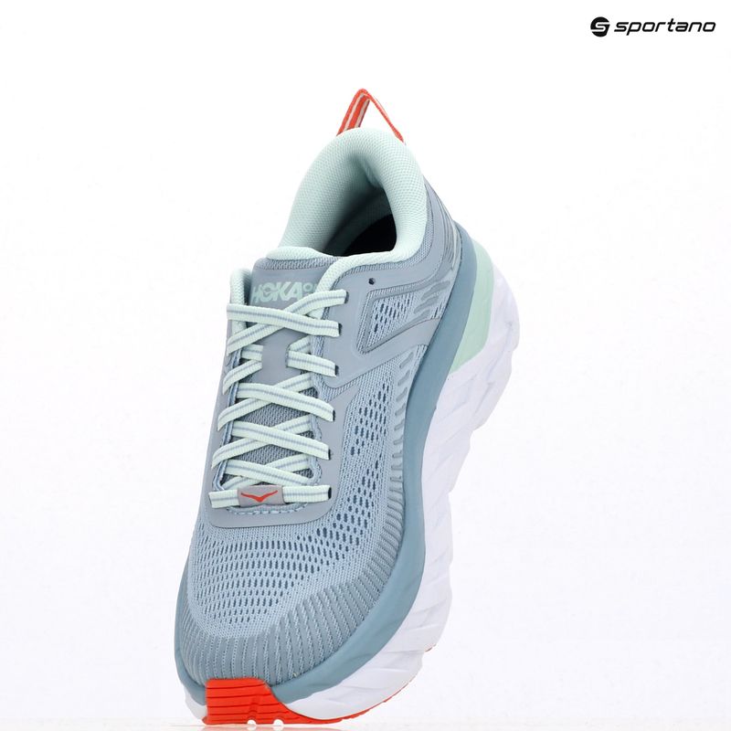 Scarpe da corsa da donna HOKA Bondi 7 blue fog/blue glass 9