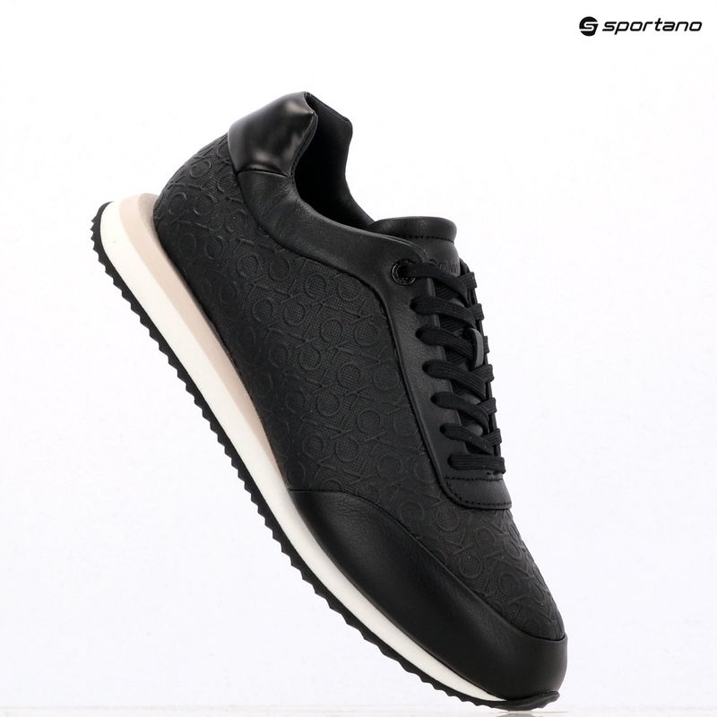 Calvin Klein Scarpe Donna HW0HW02574 Runner Lace Up Mono Pu Triple Bright White 9